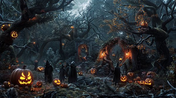 Chasse au trésor halloween : jeux effrayants pour toute la famille